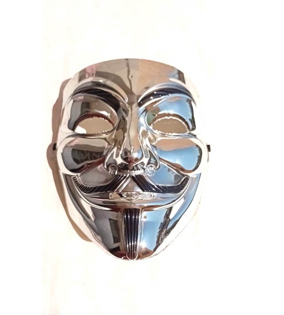 Máscara prateada- Terror / Halloween / Carnaval